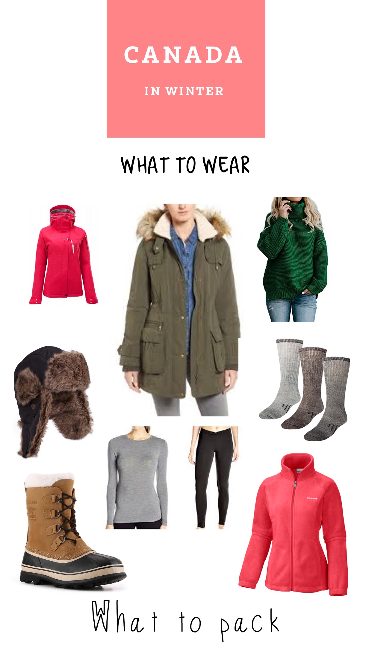 What to wear in Canada in winter